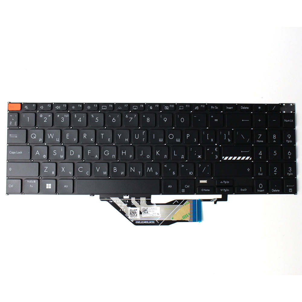 X1503/X1504/E5104/K3605ZV/K3605VC/15X/K3501/M3504/S3504/E1501 Laptop Keyboard Replacement Backlit RU Layout Black 180 — image 4