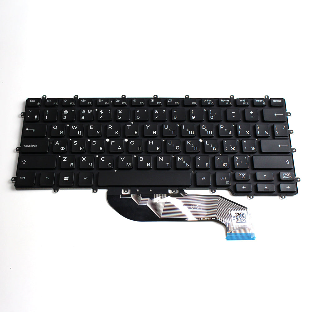 Russian Backlit Laptop Keyboard for 7400 2in1 9410 2-in-1 0F5JJ0 Compatible with Computer Keypads — image 2