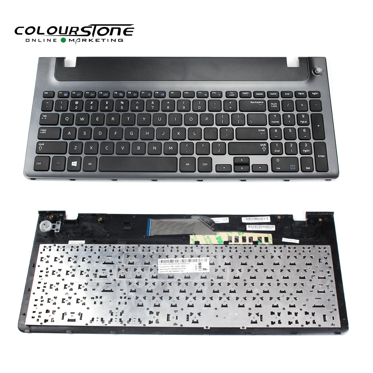 RU Layout Backlit Black Keyboard Frame BA59-03271A for 350V5C/355V5C Laptops Replacement — image 4