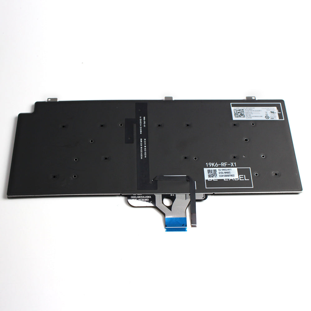 Backlit Black Laptop Keyboard for 13 7300 7310 P33S RU Layout — image 4
