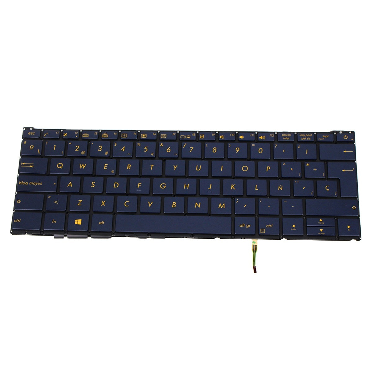 UX390 SP Layout Backlit Plastic Notebook Keyboard for 3 UX390U/UX390UA/UX390UAK Dark Blue — image 1