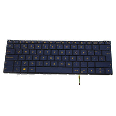 UX390 SP Layout Backlit Plastic Notebook Keyboard for 3 UX390U/UX390UA/UX390UAK Dark Blue — image 1