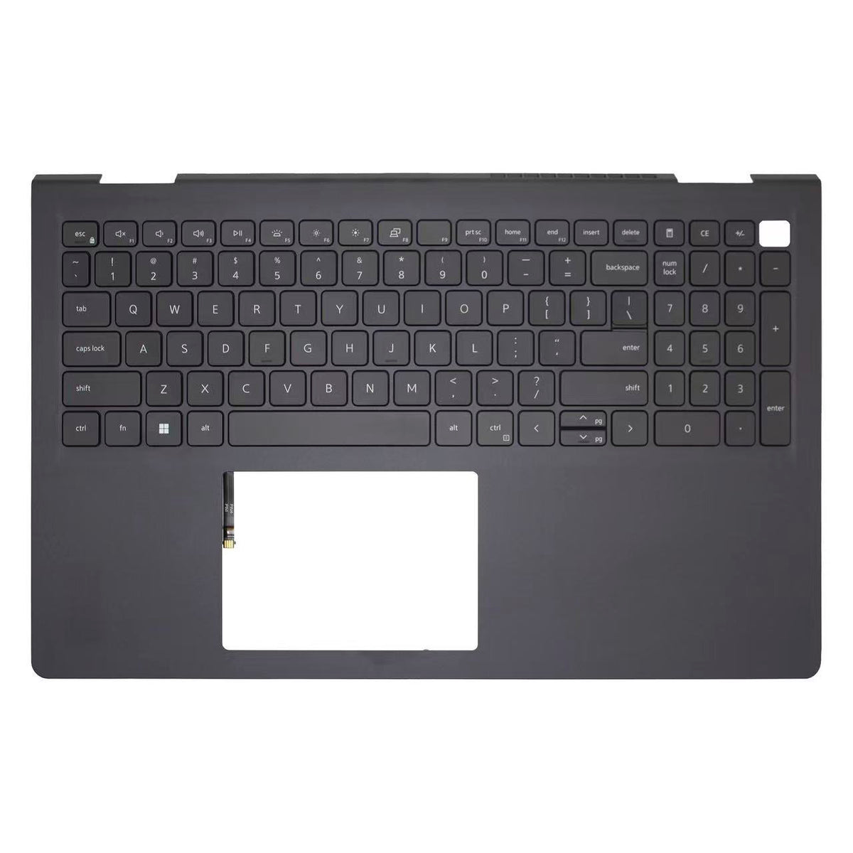 3510 3511 3515 C Shell Laptop Palmrest 09CJN3 US Layout ABS Material Black — image 1