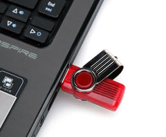 32GB Swivel USB Flash Drive with Metal Cover — Swivel cover design