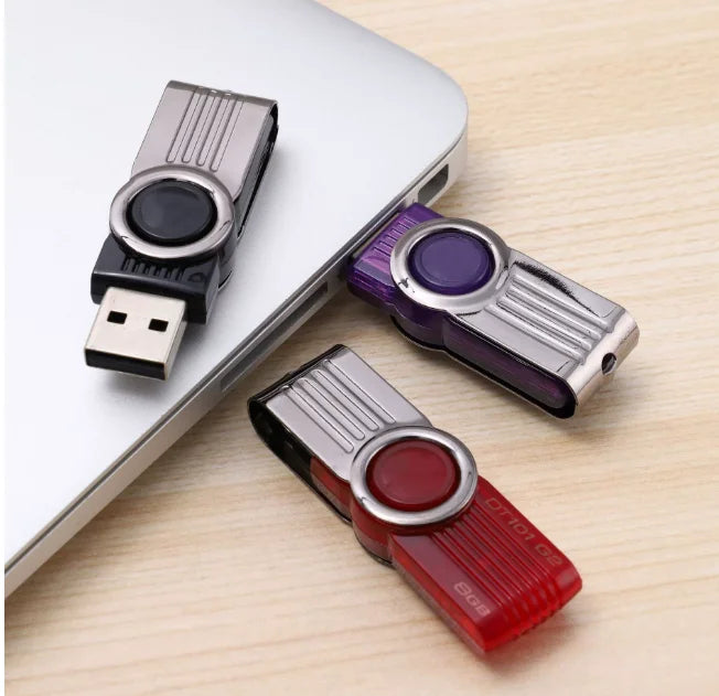 32GB Swivel USB Flash Drive with Metal Cover — Metal swivel drive options